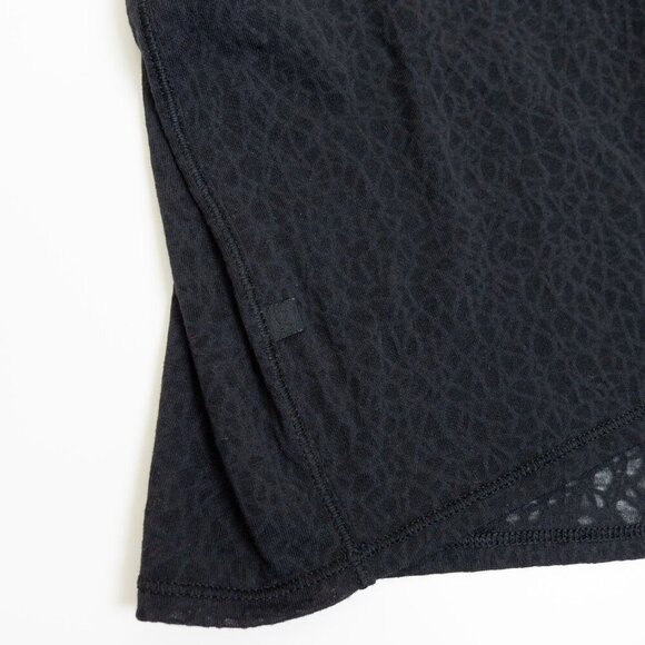 Lululemon Hint of Sheer Tee Cropped Top Black - Picture 9 of 10